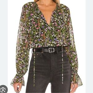 Amanda Uprichard Floral Top